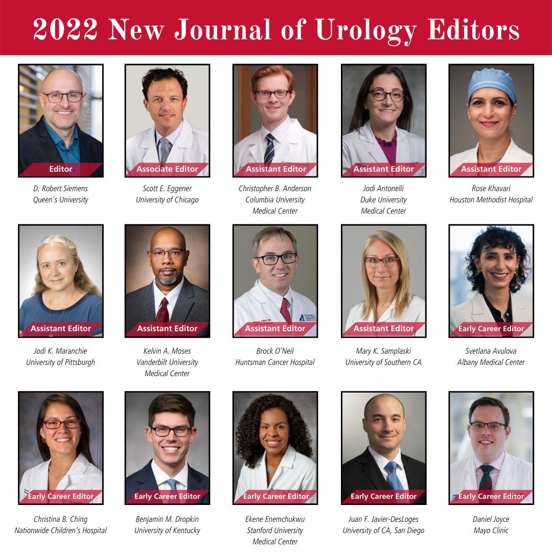 Honored ⭐️ to work alongside these folks as an Assistant Editor… & thanks to all who contribute your research to @JUrology & keep our field advancing. Reviewing your work is our privilege. @USC_Urology @KeckMedUSC @SWIUorg #urology #maleinfertility
