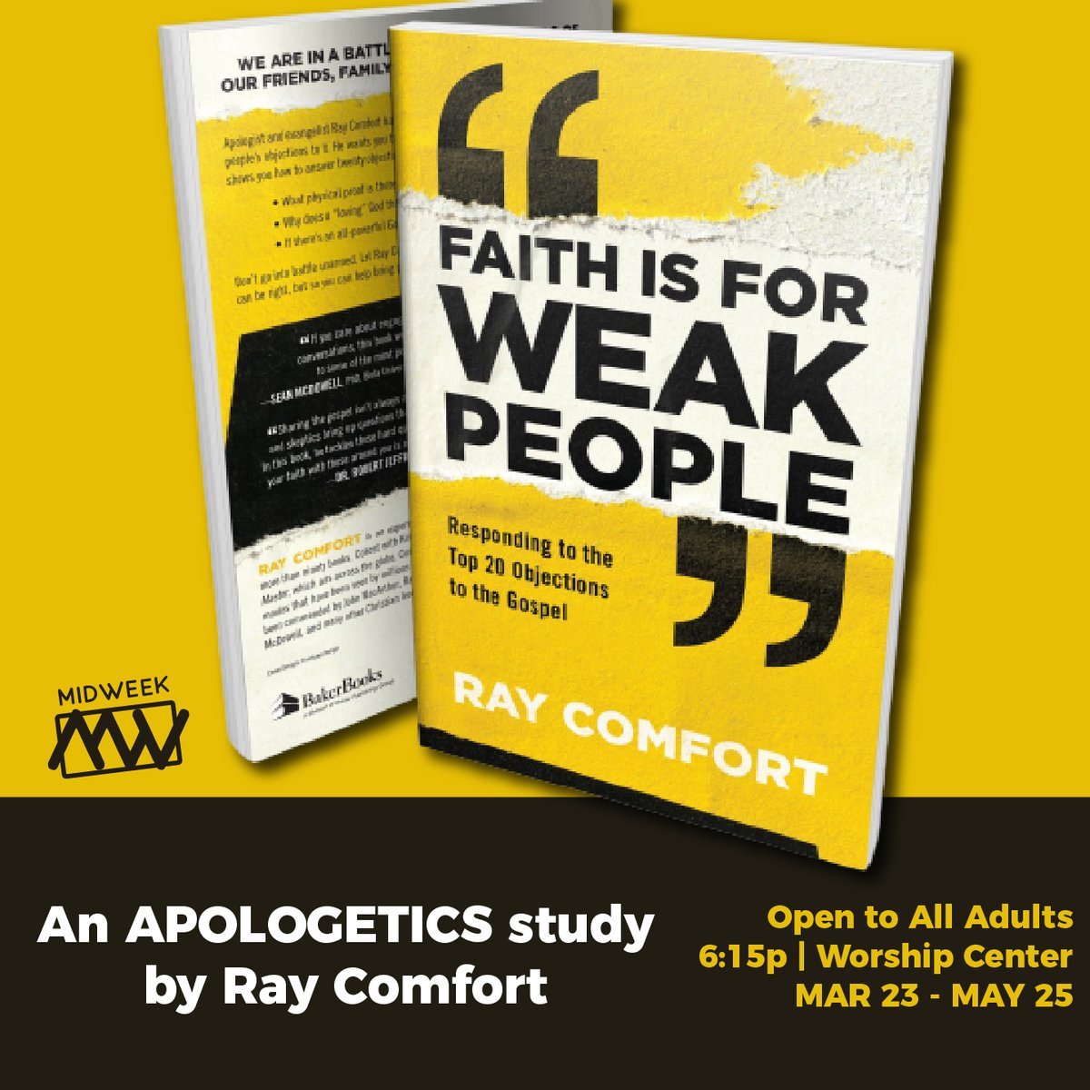 FBCOB's tweet image. MidWeek is back tonight. See you soon! (Praying with Our Neighbors is going to wait until next week to start back.)