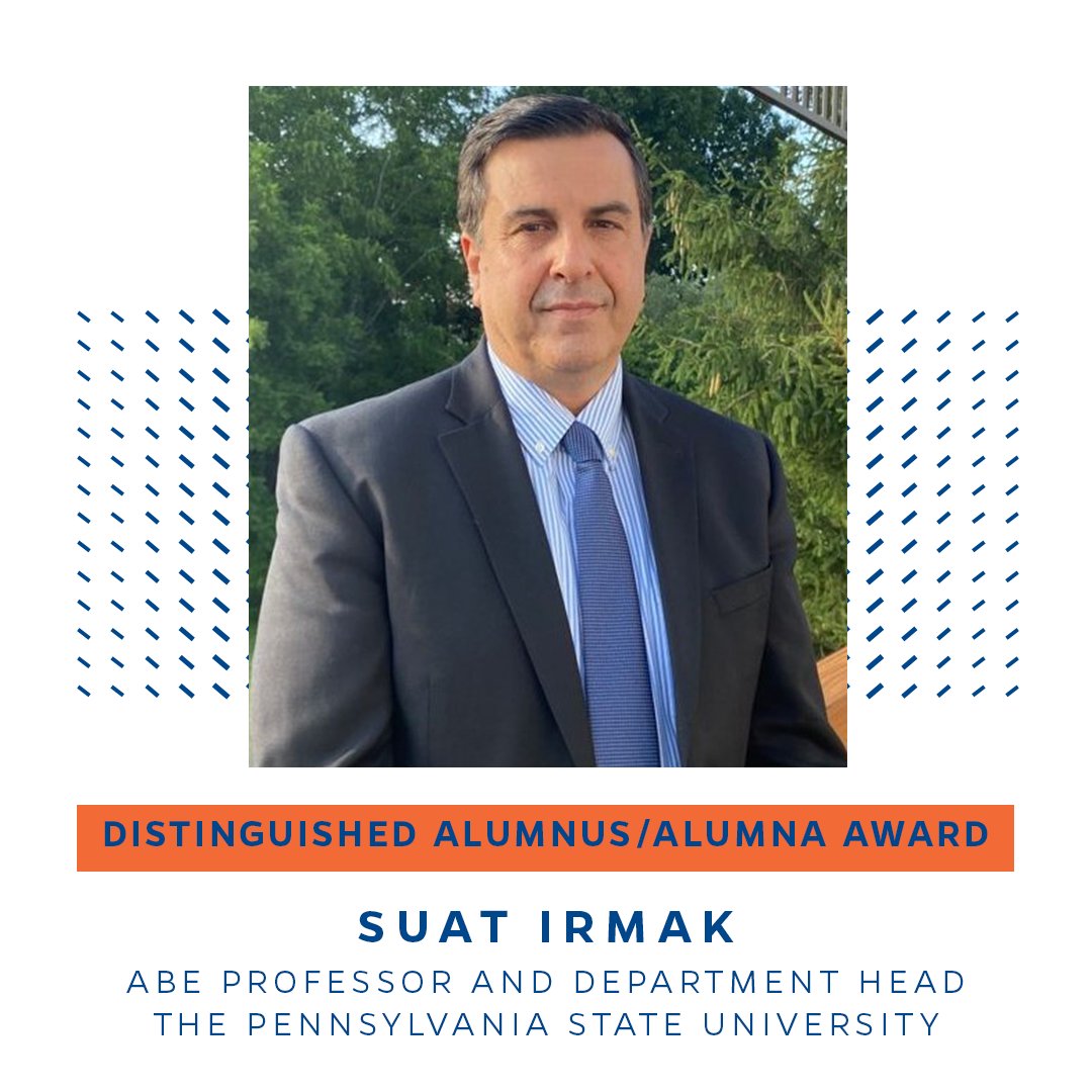 UF/IFAS Agricultural and Biological Engineering (@uf_abe) on Twitter photo Congratulations to <a href="/SuatIrmak5/">Suat Irmak</a> on receiving the ABE Distinguished Alumnus/Alumna Award!🐊
Dr. Suat Irmak is an ASABE Fellow & leads as a Professor & the Department Head of the Agricultural & Biological Engineering Department at The Pennsylvania State University.
(cont.)
#UFABE Congratulations to <a href="/SuatIrmak5/">Suat Irmak</a> on receiving the ABE Distinguished Alumnus/Alumna Award!🐊
Dr. Suat Irmak is an ASABE Fellow & leads as a Professor & the Department Head of the Agricultural & Biological Engineering Department at The Pennsylvania State University.
(cont.)
#UFABE