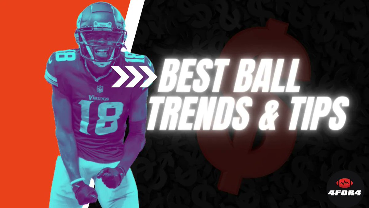 4for4football's tweet photo. Winning Fantasy Football Best Ball Trends &amp; Tips Video Essay by @ChrisAllenFFWX

📜 Best Ball 10 Commandments

‍🛠 Roster Construction Historical Trends 

📊 Positional Trends (QB, RB, WR, TE)

👶🏻 Rookies in Best Ball

🪜Don’t Reach for Players 

https://t.co/OG2eHPWWDK https://t.co/hCraYikPdM