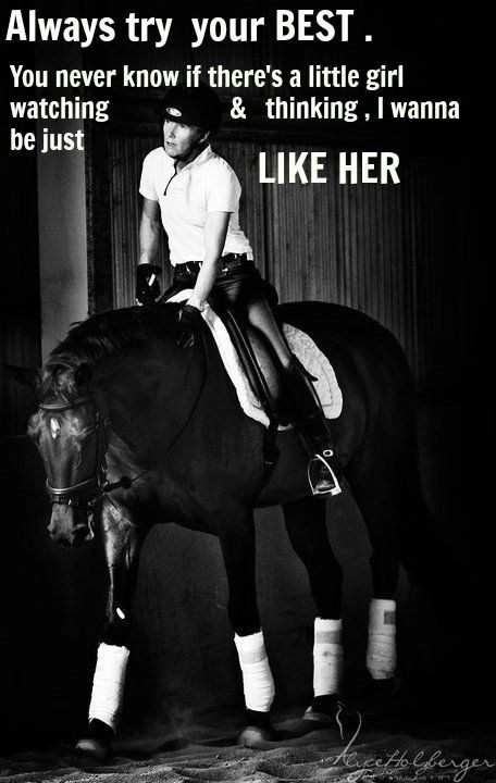 Be that rider the youngster's aspire to, you never know who's watching! #TheDressageHour