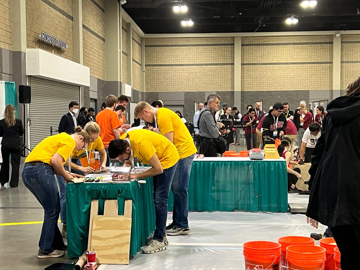 MikeKesslerPhD's tweet image. Congratulations to the NDSU GeoWall Team on placing fourth nationally this week at Geo-Congress 2022 in Charlotte, North Carolina.  The Geo-Wall Competition tasks students with designing and constructing mechanically stabilized earth retaining walls.
#GoBisonEngineering