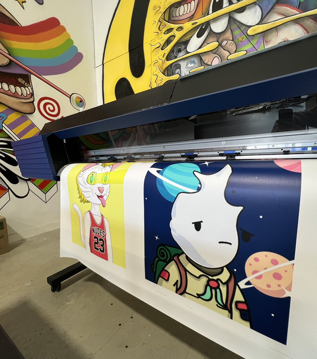 aaaaaand we are BACK! 

Printer was down for a few weeks and had to wait for Will the printer dude to make it out! 

Back in action with some sexy <a href="/embersnft/">Embers 🔥</a> &amp; <a href="/nudiecommunity/">NUDIE COMMUNITY</a> ❤️‍🔥

#nft #NFTCommunity #NFTdrops