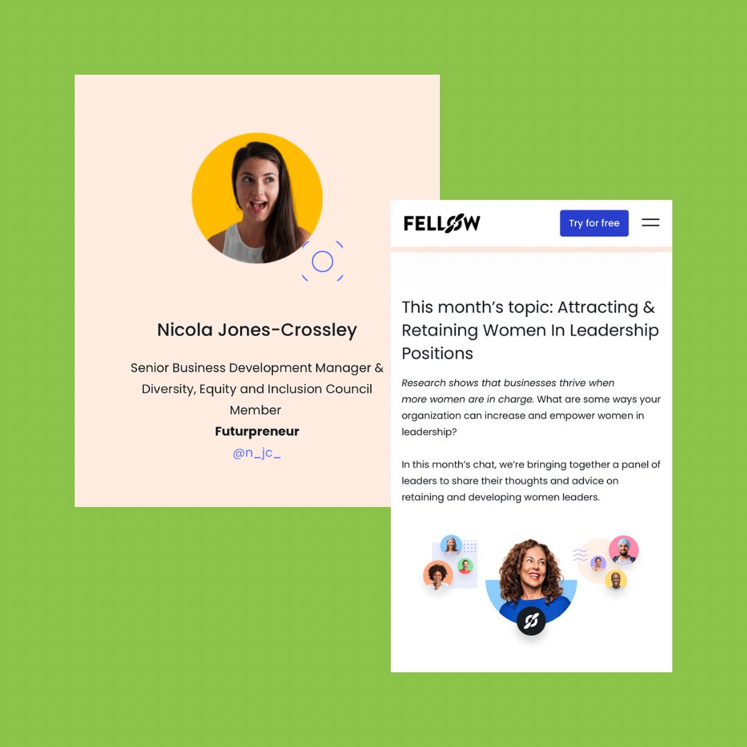 Looking forward to <a href="/fellowapp/">Fellowapp</a>’s #ManagerChats next week where we’ll be talking about #women in leadership alongside <a href="/starbetter/">Stephanie Davidson (Arbetter)</a> <a href="/AnjumSultana/">Anjum Sultana (She/Her)</a> <a href="/Ashleigh_Neuro/">Ashleigh Kennedy</a> and <a href="/RoastedKeyboard/">Ria Riaz</a> 🙌 hope you’ll join us! More info here: fellow.app/live/managerch…