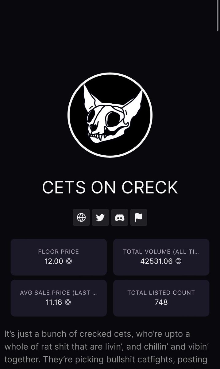 thecreatorssnft's tweet image. Part of our de list event we will be giving away a @CetsOnCreck to one lucky de listed creator. Winner announced soon so make sure you have your creator delisted and you’re in the discord with the verified creator role!