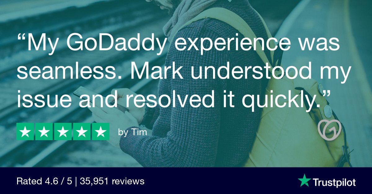 GoDaddy tweet media