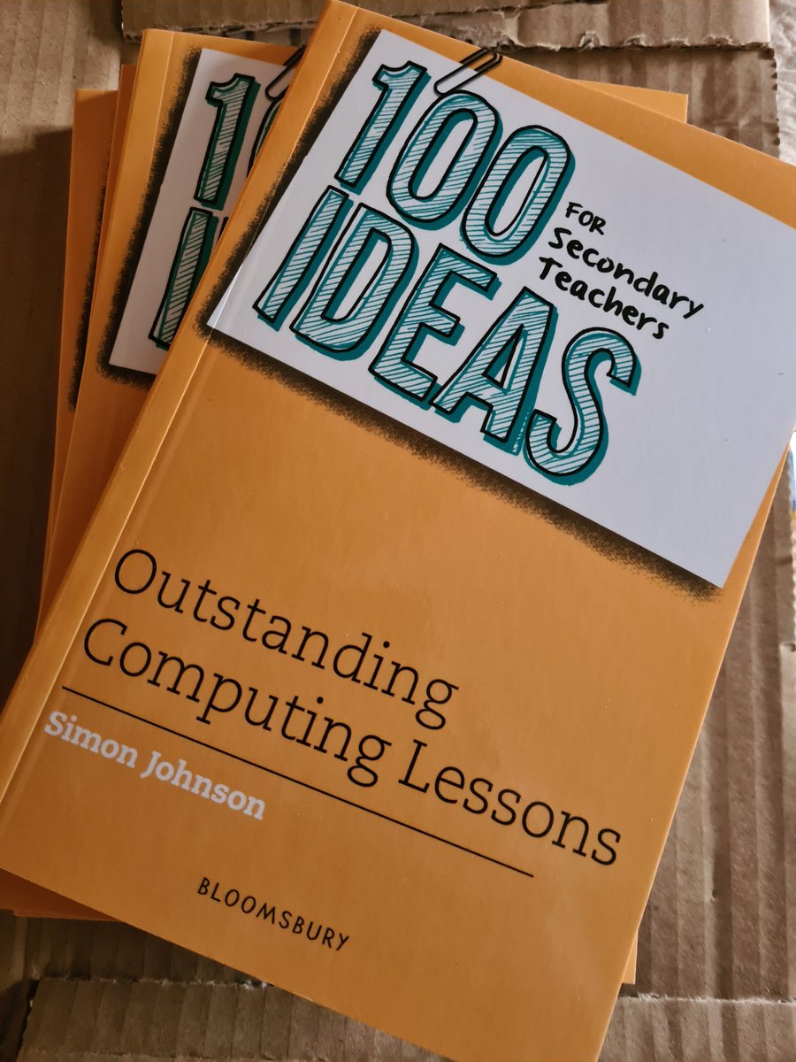 To celebrate the return of #Bett2022, I'm giving away a copy of #100ideas Outstanding Computing. Simply Like &amp; Share this post for a chance to win. One lucky winner will be chosen from random. GOOD LUCK!
#caschat #csk8