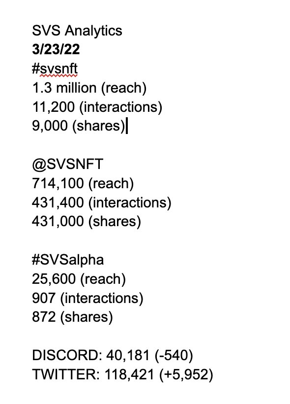 0xsailormars's tweet image. Weekly #SVSNFT AMA 3/23 Notes🩸: