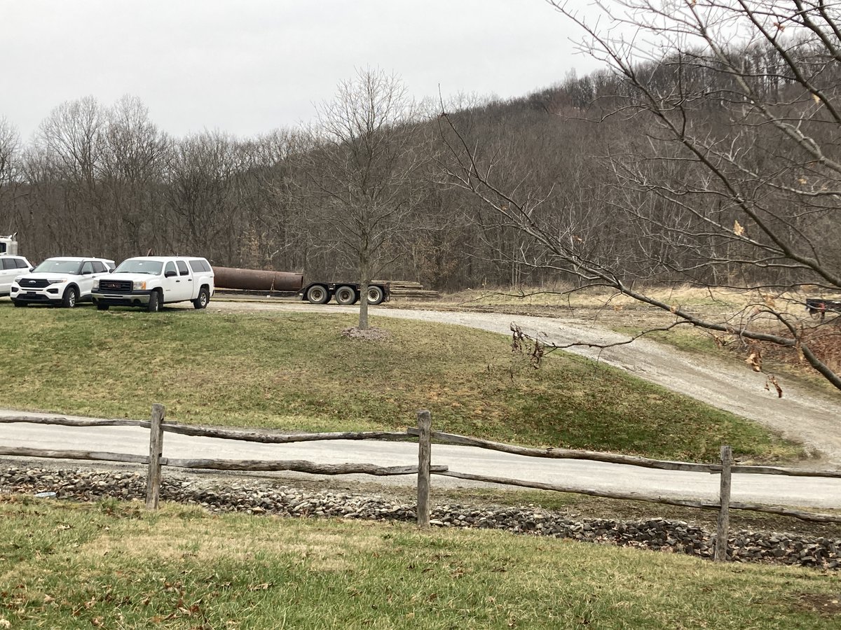 DCNRnews's tweet photo. DCNR visited #KeystoneStatePark to call attention to the park’s infrastructure needs and how the use of federal pandemic recovery funds could address outdated facilities and public safety preparedness across the state. Learn more ➡️ https://t.co/rJCSSmoGb5 #PAStateParks https://t.co/5nKLlFSBHc
