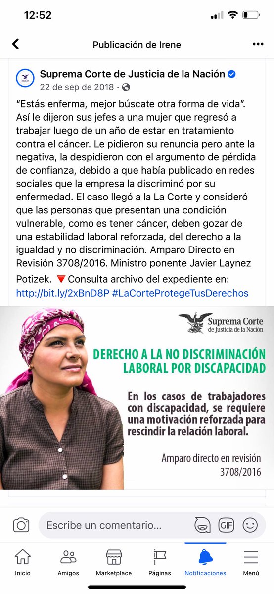 RocioGarciaRam's tweet photo. @BBVARe_mx @ACCIONA sentenciada por la SCJN x discriminación por enfermedad,generando el PRECEDENTE en México,el CEO @JMEntrecanales responsable,actualmente sigue contratando costoso abogados,para no pagar por daño moral.y yo sigo muriendo. @CNNEE @bbva @BBVA_espana https://t.co/GqX3ujHYQv