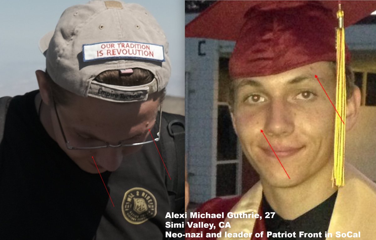 PacAntifa's tweet photo. Introducing Alexi Michael Guthrie, 27, of Simi Valley, CA. - also known as "Brandon CA", the network director for the Southern California chapter of neo-Nazi group Patriot Front. https://t.co/uHdMQvHO0O