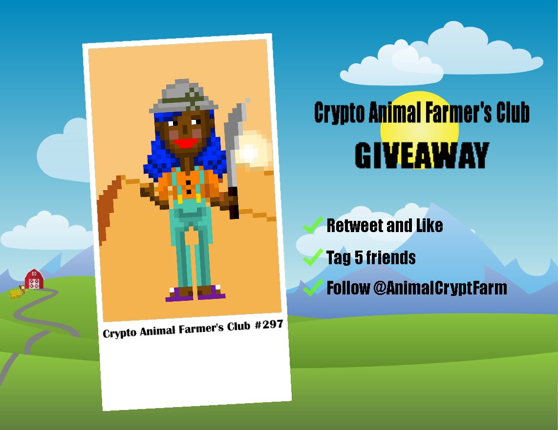GN #NFTCommmunity 
First Twitter CAFC giveaway!!
#NFTGiveaways #CryptoAnimalFarm #CAFC #NFT #NFTs #nftcollector
