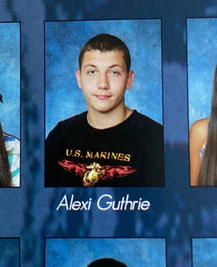 PacAntifa's tweet photo. Alexi Guthrie graduated from Simi Valley High School in 2013. His former classmates describe him as being obsessed with the police and the military.

Guthrie was responsible for organizing Patriot Front's Sep 2021 training trip to California's White Mountain Peak. https://t.co/KocxsDxVq8