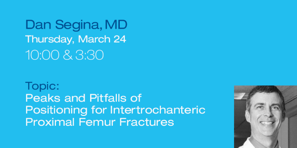 Visit us tomorrow for Dr. Dan Segina’s presentation on the Peaks and Pitfalls of Positioning for Intertrochanteric Proximal Femur #Fractures at #AAOS2022 - Booth #2231– featuring our Hana® Table! #orthopedicsurgery #orthopedic #ortho #HanaTable #myMizuhoOSI <a href="/AAOS1/">AAOS</a>