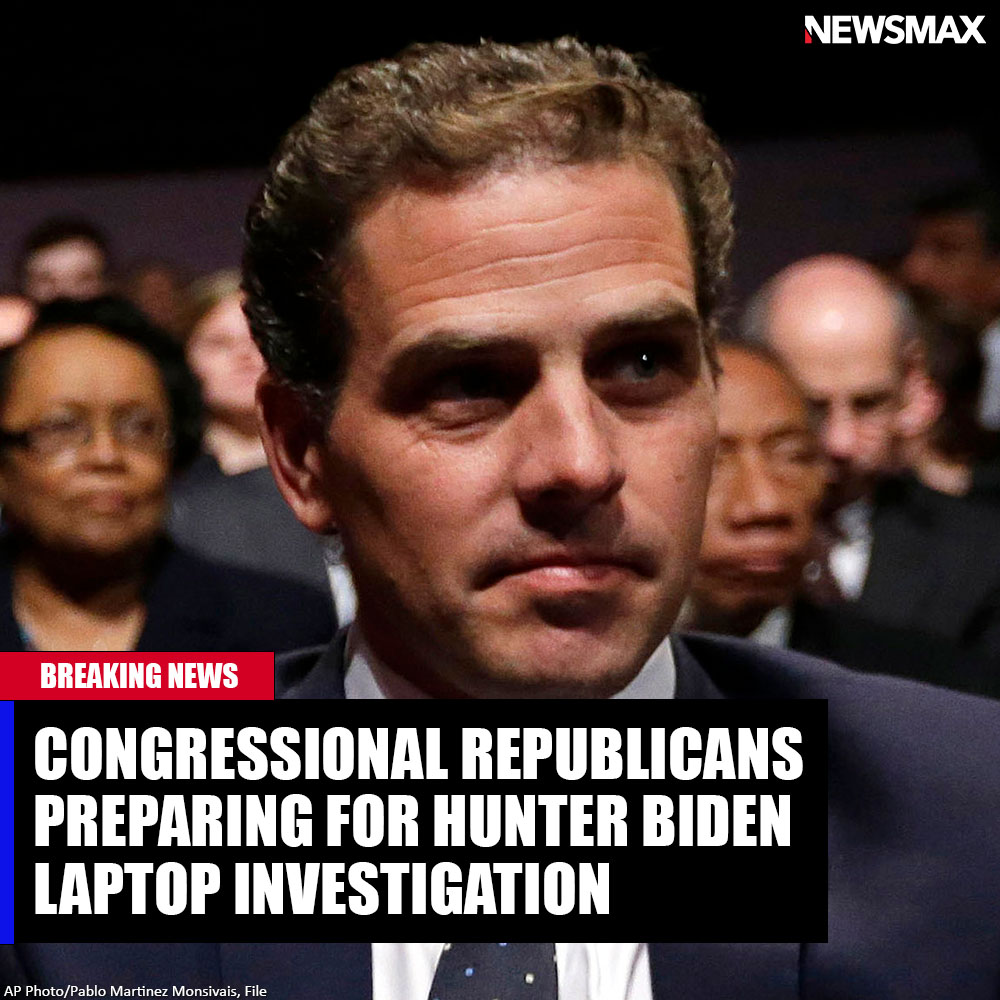 NEWSMAX's tweet image. BREAKING: Republicans in Congress are laying the groundwork to investigate Hunter Biden's laptop if they get the majority in the midterm elections. bit.ly/3JC3h3e