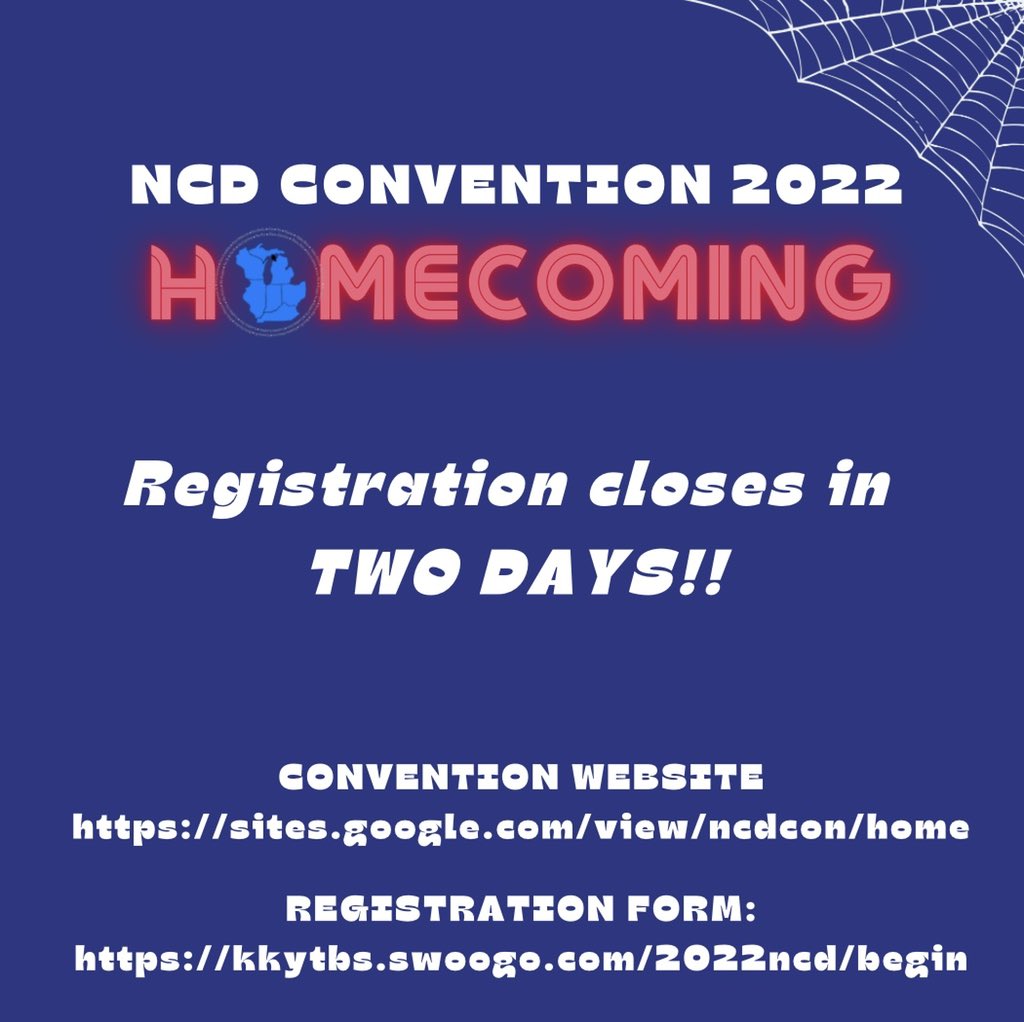 kkpsincd's tweet photo. NCD Convention registration closes in TWO DAYS!! Be sure to register if you haven’t already. Tag a Brother or Sister you can’t wait to see in Cleveland!
#ncdcon2022 #kkyncd #kkytbs #kappakappapsi #convention https://t.co/iX9OVUCc1U