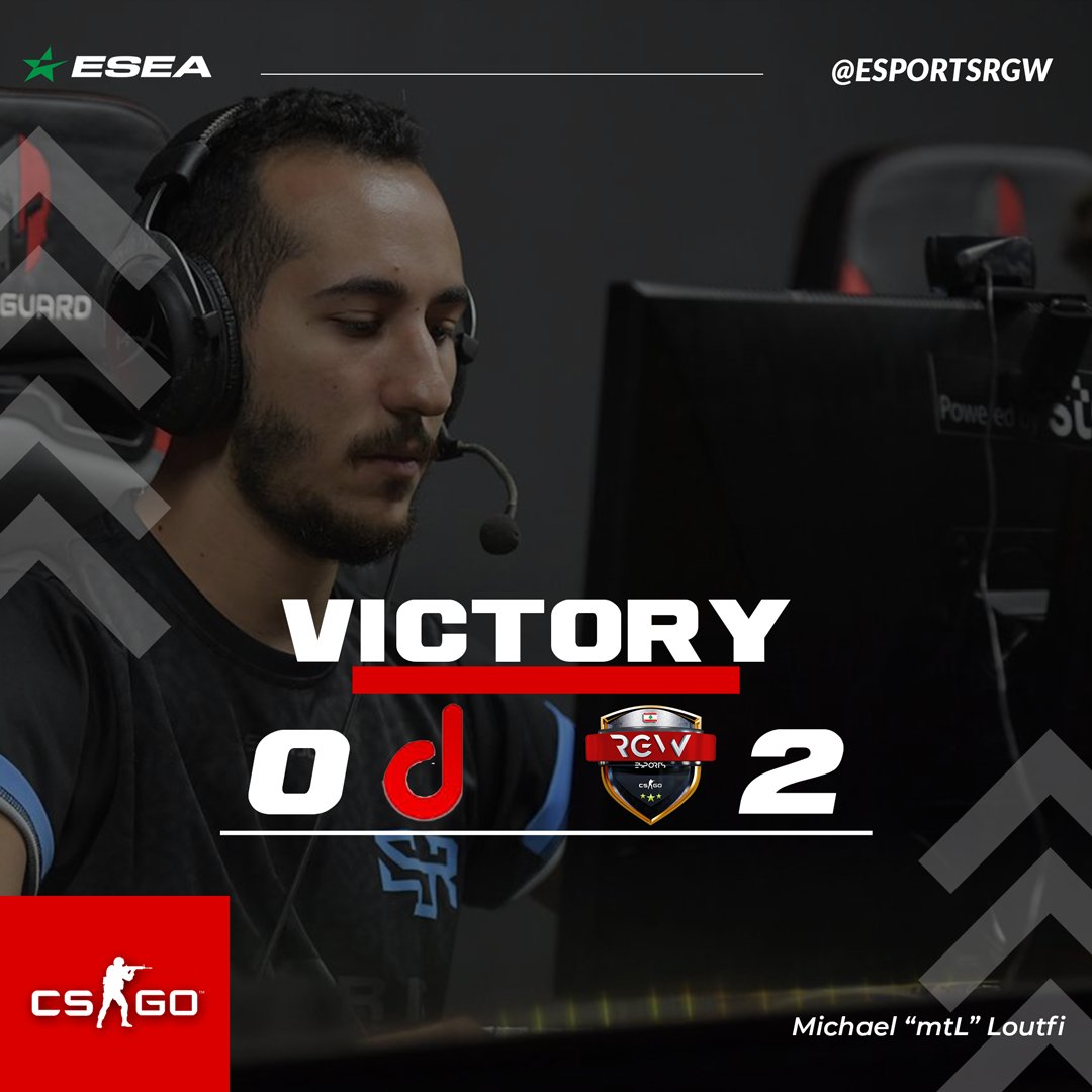 RGWesports's tweet photo. Its Job well done!
Amazing match by the boys to seal the win tonight! We proceed to #Round2 of the @ESEA Open #Playoffs after winning tonight 2-0 against #Delusive esports from #Norway https://t.co/H2VSohiY7J