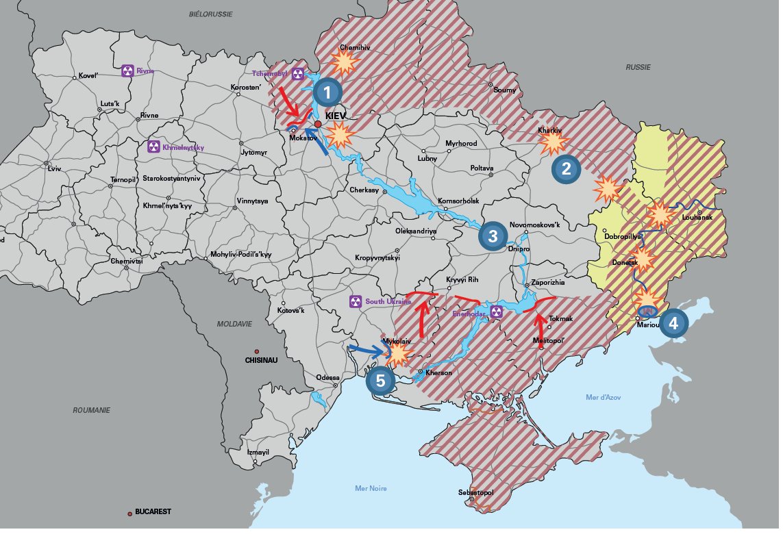 Карта окупирования украины