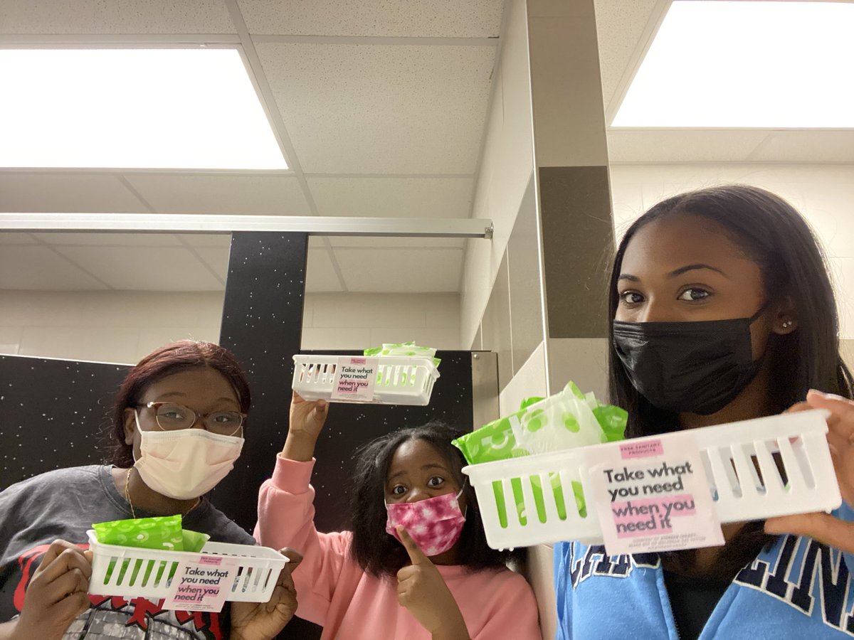 LCathenaslegacy's tweet photo. The hygiene stations are up! Thank you to those who donated! All donations are still accepted so bring them by room 1121! https://t.co/ITDepS2C3C