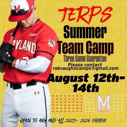 Come enjoy a great team experience in College Park! #TeamCamp #DirtyTerps