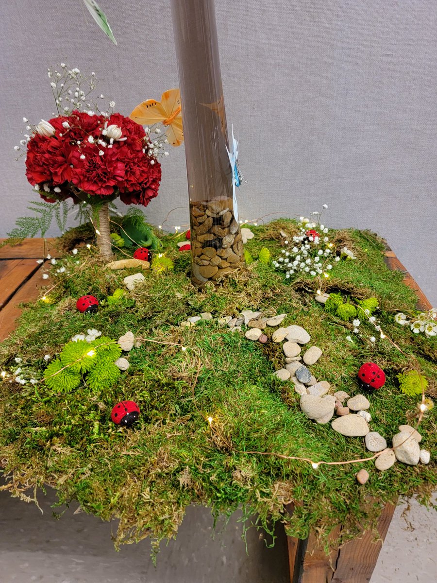 And the last of the raised centerpieces is the mushroom forrest.