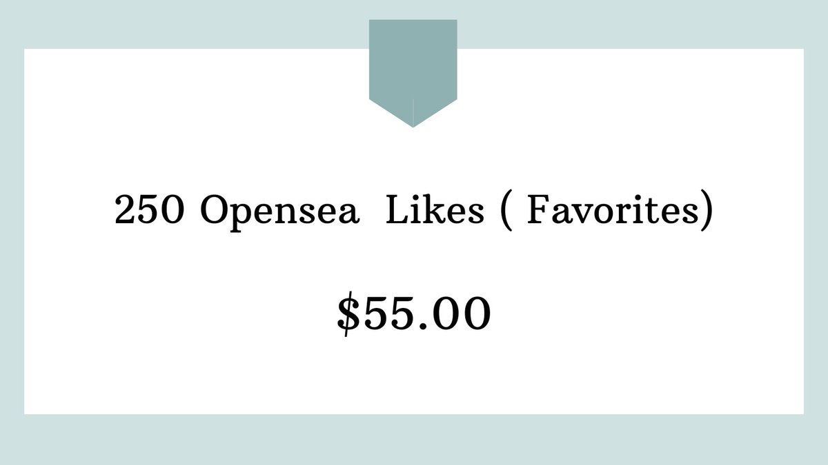 FavoritesNft's tweet photo. 🔵Do you want to highlight your nfts by getting likes?
🔻You can make payments with bitcoin and altcoins.
🔻DM for Information and Payment.
#OpenSeaNFT #Buyfavorites https://t.co/AYVULNcJoO