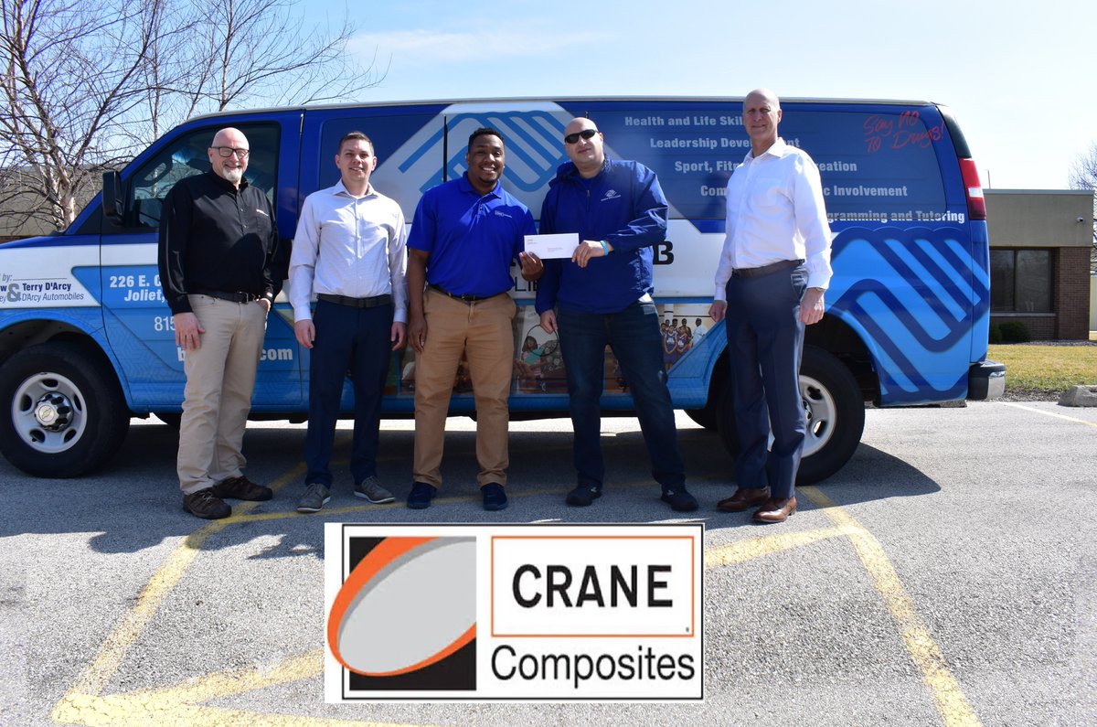 The Boys &amp; Girls Club of Joliet is TRULY BLESSED to receive a donation in the amount of $3,000 from the Crane Fund for Widows and Children to support our upcoming 2022 Summer Session, thanks to our WONDERFUL friends and partners at Crane Composites!