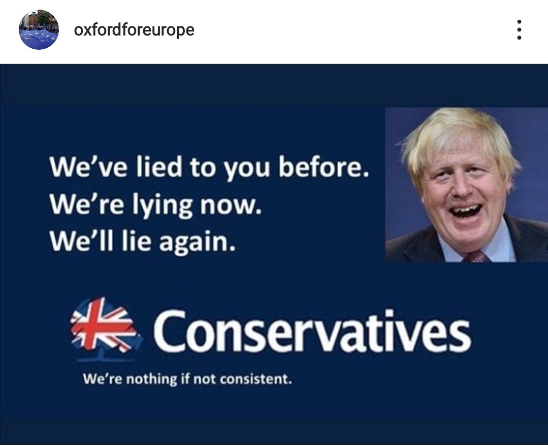 ThorGodOfRoasts's tweet photo. "We've lied to you before.
We're lying now.
We'll lie again."
#BorisMustFall #borisjohnson @BorisJohnsonuk
#RishiSunak @RishiSunakMP
#Tories #CONservatives
@ToryParty @ConservativeUK @Conservatives #Boris
#BorisJohnsonOut
#BorisJohnsonResign
Borrowed from @oxfordforeurope https://t.co/JsQhXkVK0J