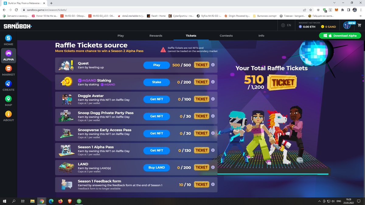 Mr_R2_D2's tweet photo. @TheSandboxGame I just participated in the daily #SandboxAlphaS2Contest for a chance to earn up to 1,000 $SAND! Starting March 22 - Ticket Day. Check out my screenshot below!
👇 #SandboxAlphaS2    Yeees 5 lvl)) https://t.co/kodm0uJERi