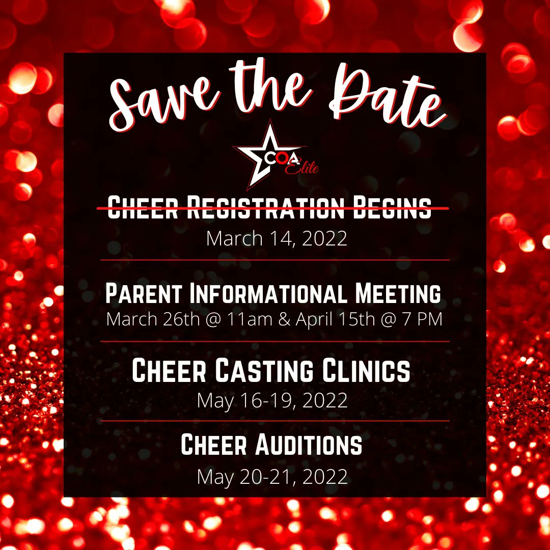 COAElite's tweet photo. Have you registered for our upcoming Parent Informational Meeting?

Click the link in our bio to register TODAY!

We look forward to meeting your family soon. ❤️💪🏽🖤 https://t.co/6WN1cHr8xv