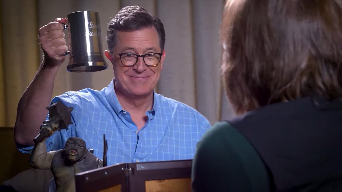 nerdist's tweet photo. Stephen Colbert is joining @CriticalRole for another Red Nose Day Dungeons &amp; Dragons one-shot. And this time additional cast members will join Colbert and Mercer on their adventure. https://t.co/5ggyFFJdUH https://t.co/prKrV5dsRN