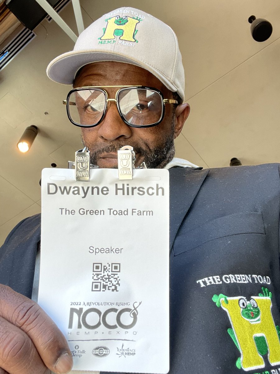 Dwaynehirsch's tweet photo. At the NOCO Hemp Expo in Denver! Excited to be a guest of The Georgia Hemp Association and experience everything that Hemp has to offer! #GreenToad2022 #NoCo2022 #TheFuture https://t.co/fB86O3clDE