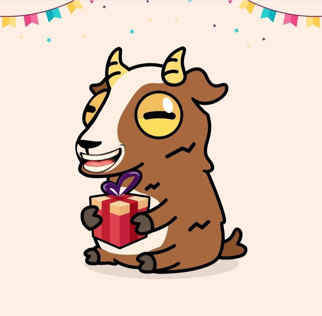Little gift for you!!! Robert Goat now available!!! Let's party together!  #NFT #NFTartist