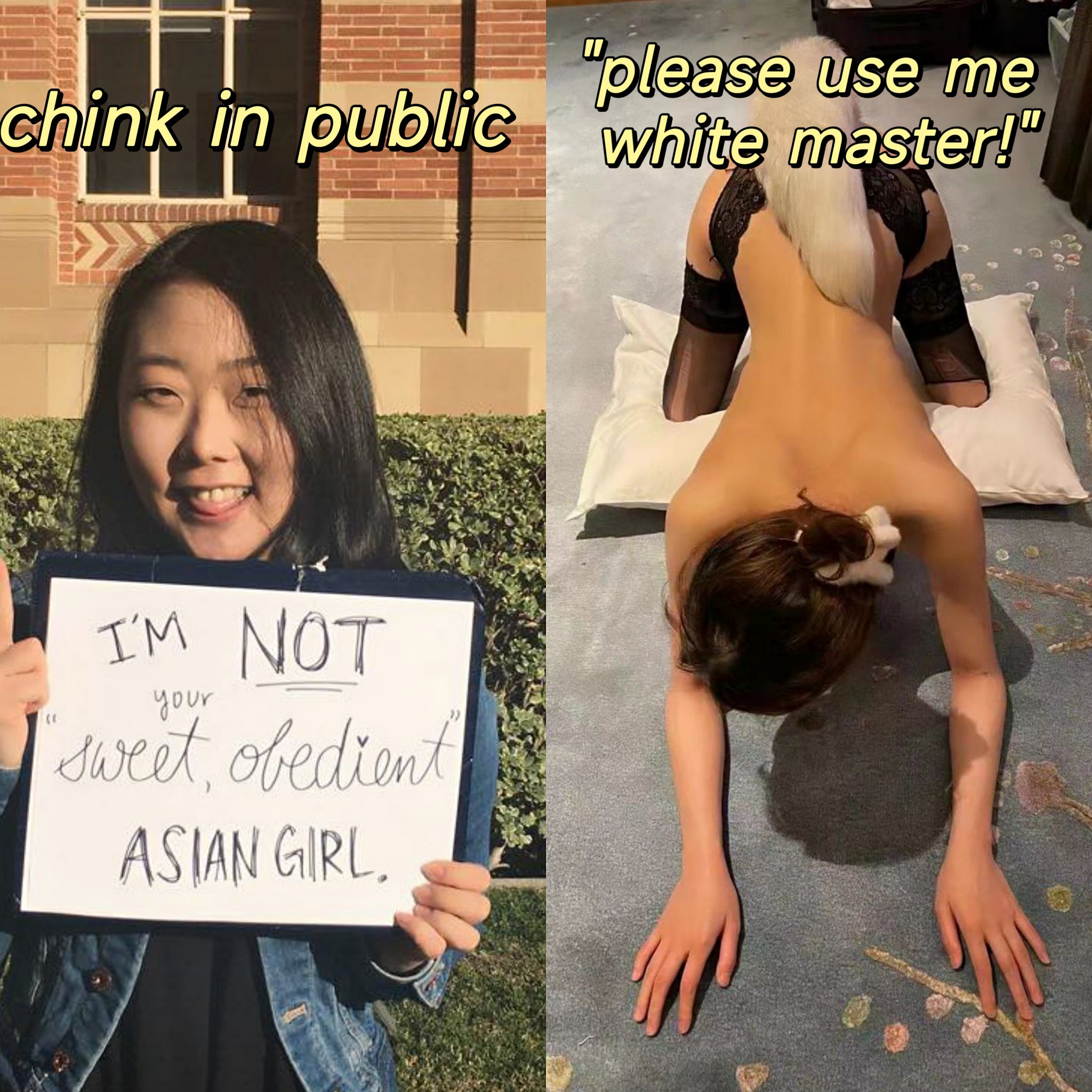 Asian mind trainer در X: «wmaf raceplay BleachedRP bleached chink  asiannfsw t.co6TzSgi0NK4»  X