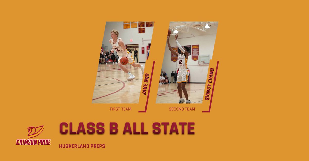 Congratulations to Jake and Quincy on their Huskerland Preps Class B All State selections!  Way to go boys! #RollPride
