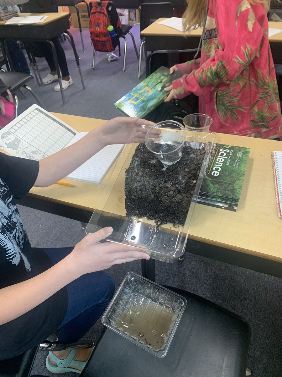 KristaBTeacher's tweet photo. Learning about erosion with these awesome kids! @AgClassroom #nced #teach #nceducator #pocosininnovative https://t.co/eUwilKFI45