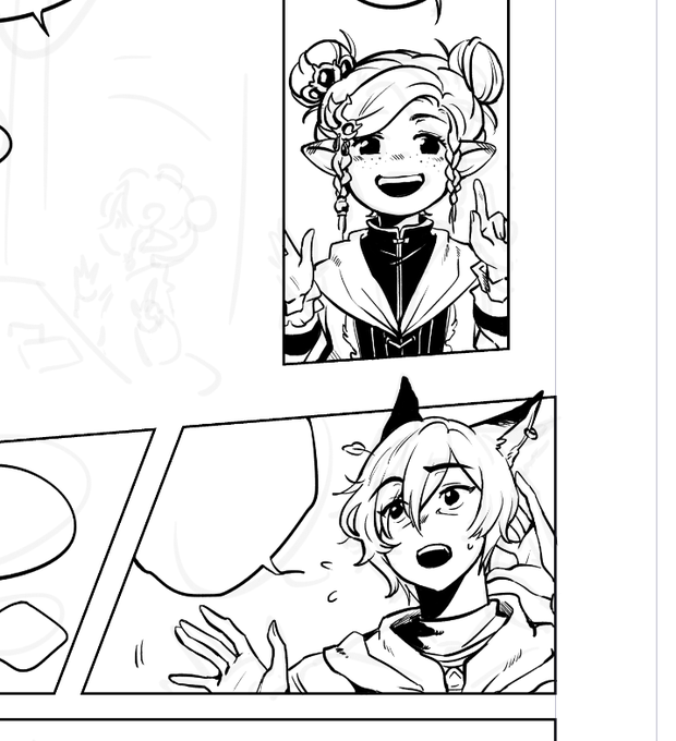 today im trying to learn how to use csp's comic tools!! 