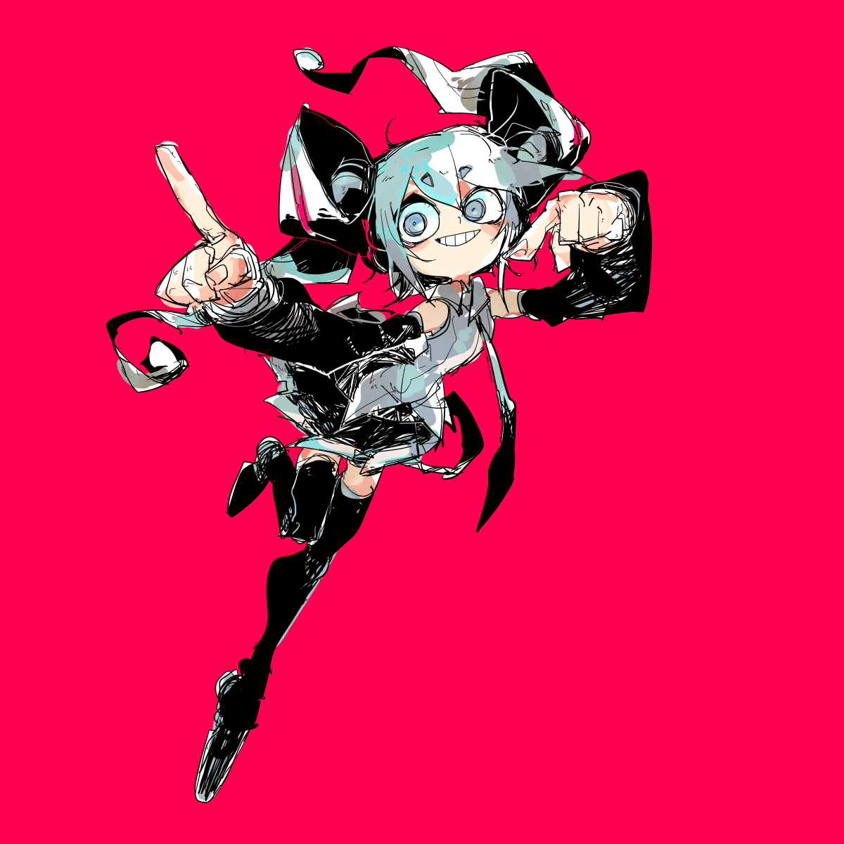 初音ミク 「」|ちぐ齒莖ダサわやかのイラスト