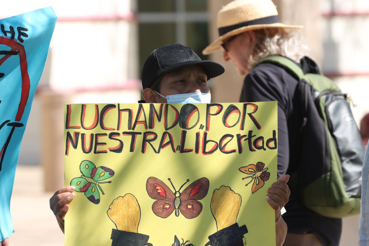 CCIJustice's tweet photo. Yesterday we went all the way to Yuba County to let the Board of Supervisors know we’re holding them accountable for maintaining a multimillion dollar contract with ICE at the expense of our communities. We’re demanding: YUBA LIBERATION, CONTRACT TERMINATION 📣 https://t.co/kw3mEE2nxZ