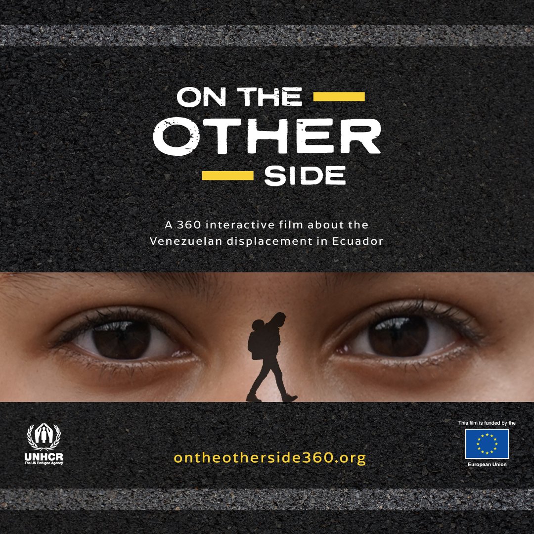 Join us in the premiere of #OnTheOtherSide, a 360, interactive film about Arianna, a Venezuelan woman who had to flee to Ecuador in search of safety. 💙👩🏽 

Don't miss out tomorrow: bit.ly/3w7oOg7