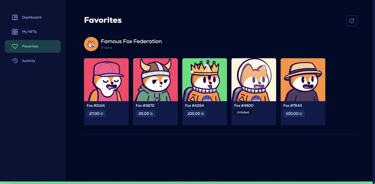 SolanartNFT's tweet photo. NEW FEATURE | Favorites 🥳

You want to keep up with a specific NFT without struggling to find it EVERYTIME you want to see how it’s doing ? 

Just use our new « Favorite » feature to keep track of your favorite NFTs! 🥳 https://t.co/gKIyGxWQZe