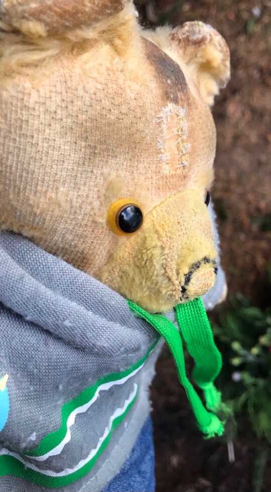 Trouble at the mill. Sometimes little bears get over excited. Our Jonathan returned to Knaresborough market to sell his art. Littleun and Youngun both wanted to go but wouldn’t get up early. J understood. Both sulked all day. J had a good day and didn’t mind. They sulked more!