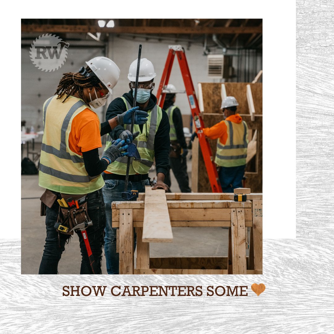 RevolutionWork1's tweet photo. CARPENTER LOVE 〰️  We believe woodworking is transformative. Join our next cohort in East Garfield &amp; Pullman! Weekly virtual + in-person info meetings: https://t.co/Hi70OnKyKB 🤎🧡  #NationalCarpenterAppreciationDay #RevolutionWorkshop https://t.co/iUCSAWwJSR