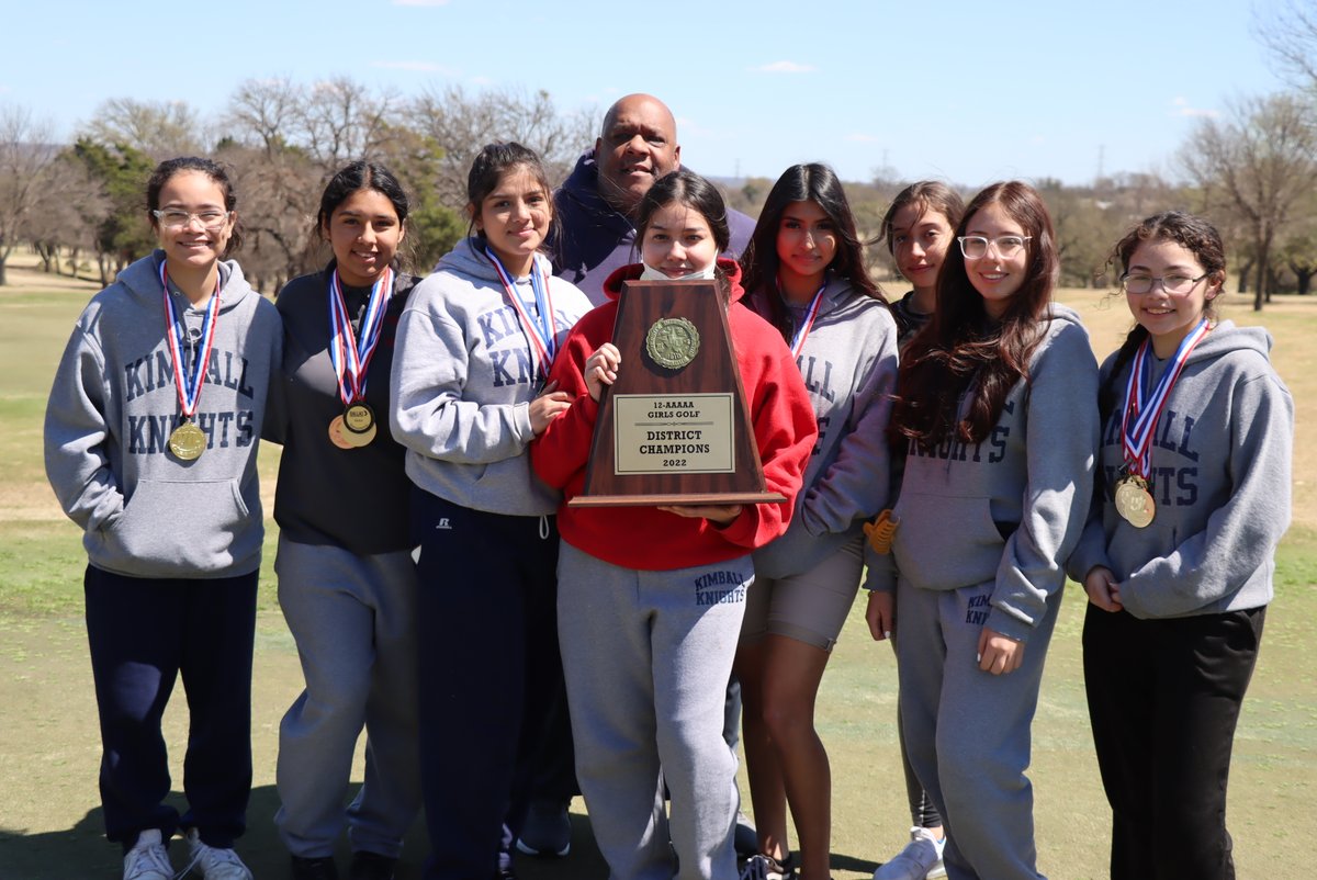 dallasathletics's tweet photo. Congrats to the Kimball girls golf team, which won the District 12-5A championships today. Seagoville finished second and Sunset was third.

More 📸 on Flickr: https://t.co/blsS2YQiN1

@JFKimball_HS @dallasschools @DallasISDMedia @dallassportsmed @DISDespanol https://t.co/sKViCUM1MG