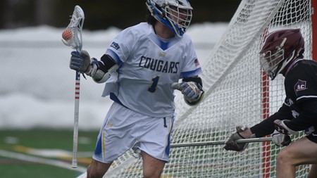 MUCougars's tweet photo. Carson Venis set a @MisericordiaLax single-game record with nine goals in a 17-9 with over Neumann today! https://t.co/qNkbmzU2i5
