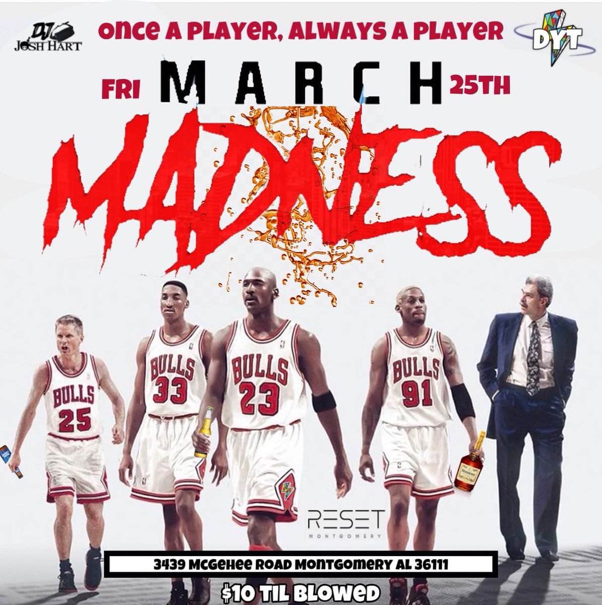 DoYaThangENT's tweet photo. 🚨March is NOT over !!!🚨

This Friday, DYT Presents:

March Madness‼️😈⚡️

🎬 1st 30 Ladies Free
🎬 Ladies Skip for Free
🎬 DYT x DJ @SoFreekedKiddo⚡️

March 25th📍Club Reset

Tickets at https://t.co/3pRQR9BdG2🏆

#Bamastate #myasu #myaum #troyu #skegee #RYSASU We Lit‼️ https://t.co/i5lpcVxGmT