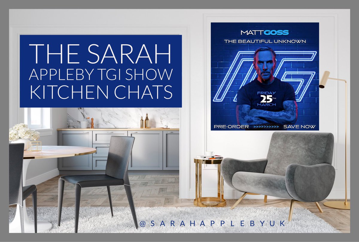 It’s officially spring meaning I can open up my kitchen once again for some very special VIP Guest kitchen chats ! This week I will be inviting <a href="/mattgoss/">Matt Goss</a> in for a cuppa on the release day of his new album - if you have any questions or shoutouts for him I can add now ! <a href="/HartMedia/">Hart Media</a>