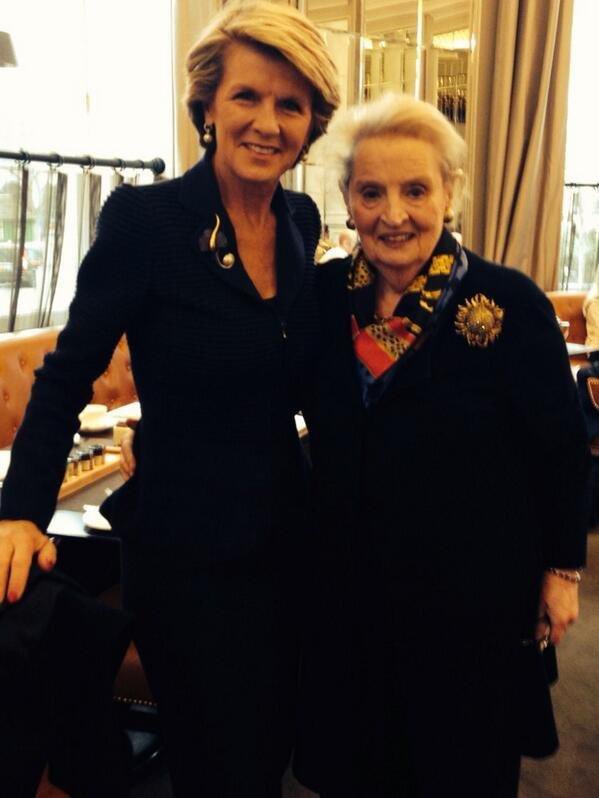 Madeleine Albright made an extraordinary contribution to US foreign policy but she was also an inspiration to women around the world as a courageous and fearless trailblazer. I will miss her guidance and advice. #MadelineAlbright #ReadMyPins #AspenMinistersForum