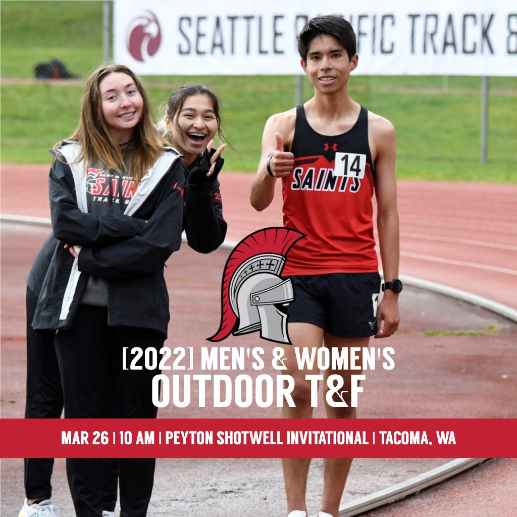 MEET DAY! Your Saints are off to a great start in the outdoor season and are looking to build on it at the Peyton Shotwell Invitational today!