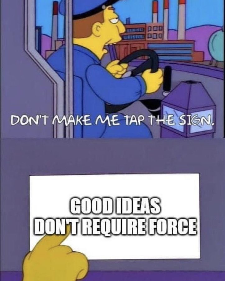 sharpe_way's tweet photo. Good ideas don’t require force.
#SharpeWay #LarrySharpe #Sharpe4Gov #aNewNY #Libertarian #NoForce https://t.co/u2BfdGKD3V